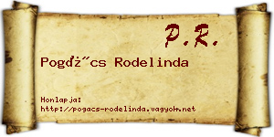 Pogács Rodelinda névjegykártya